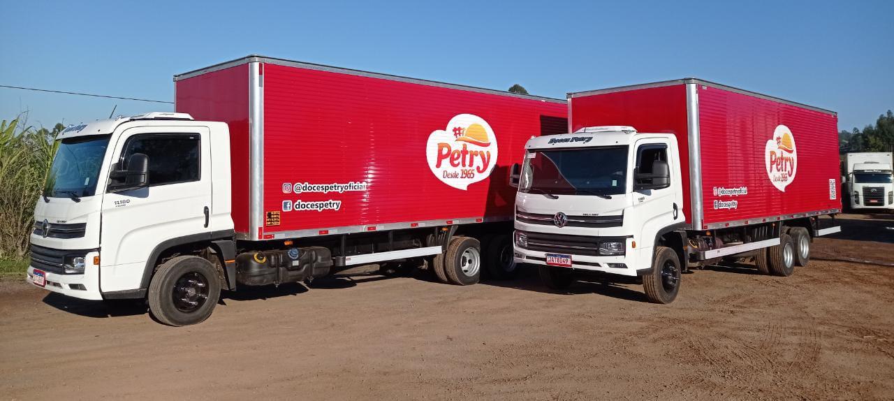 iDoces Petry aumenta sua frota de caminhões com novos 5 veículos