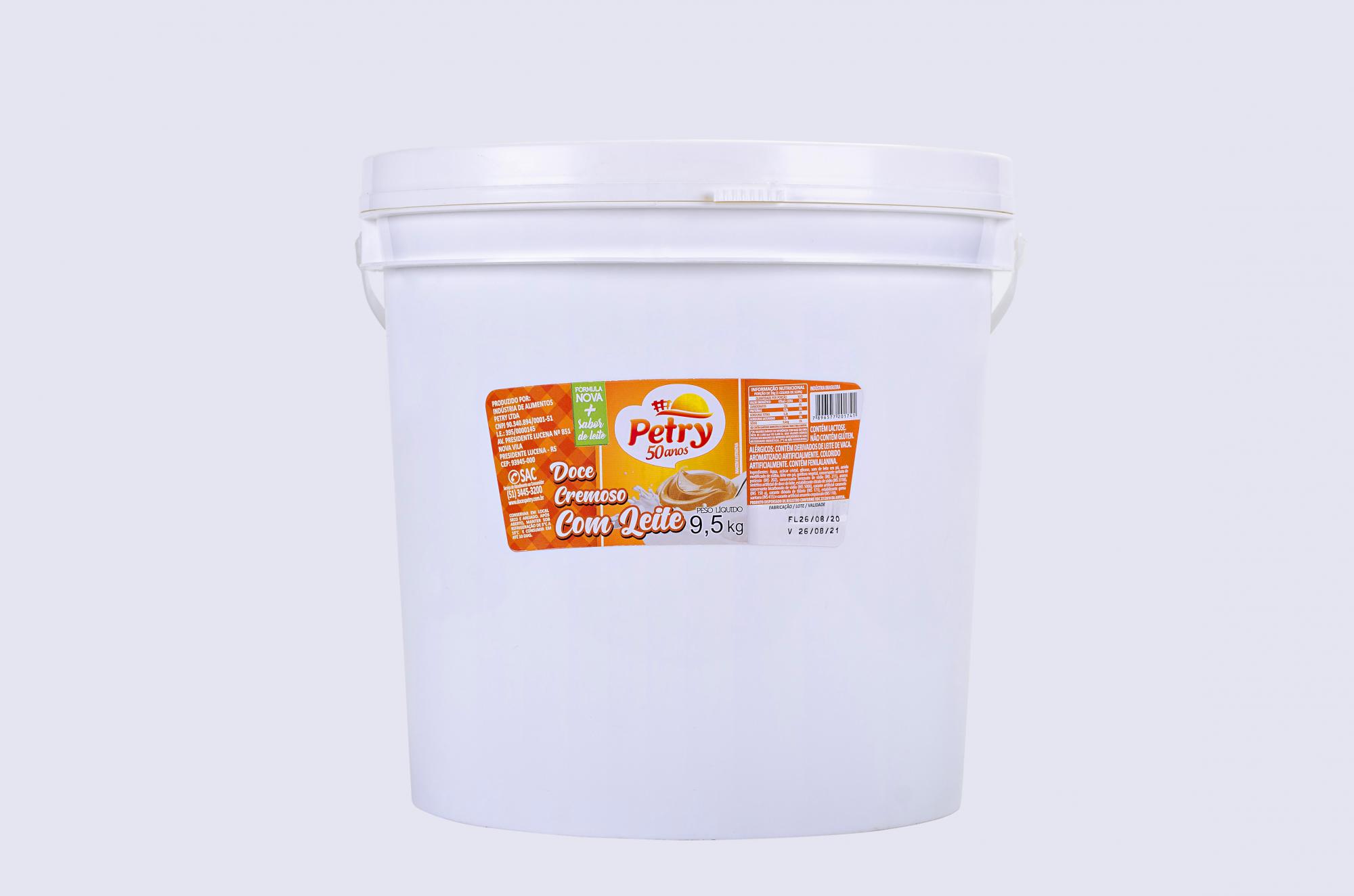 imagem de Recheio sabor doce de leite Petry 9,5kg Não Forneável