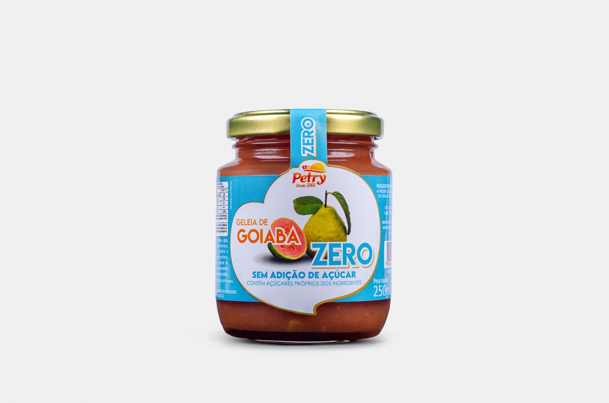 Geleia de goiaba zero açúcar Petry 250g