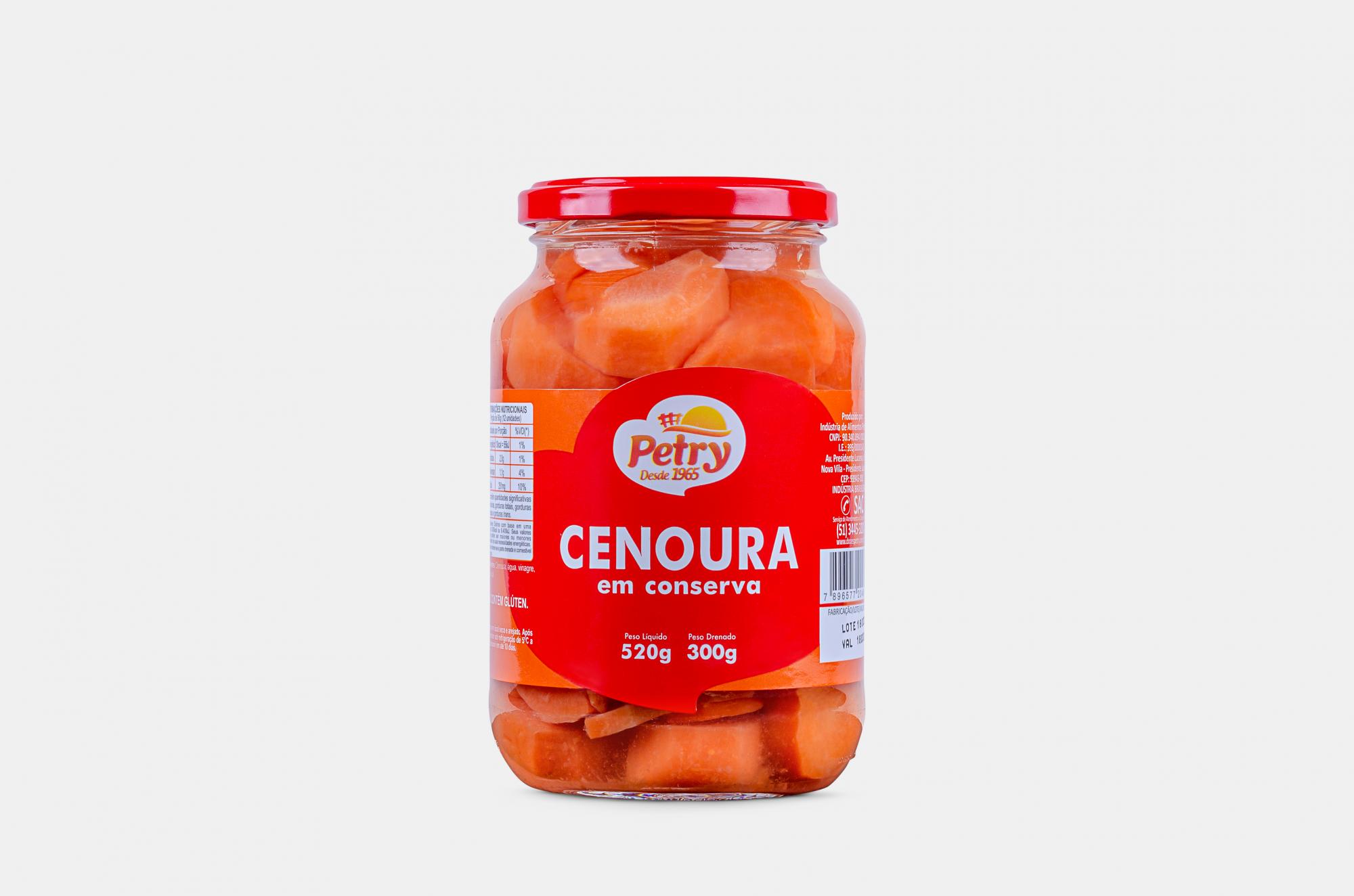 Cenoura em conserva Petry 300g