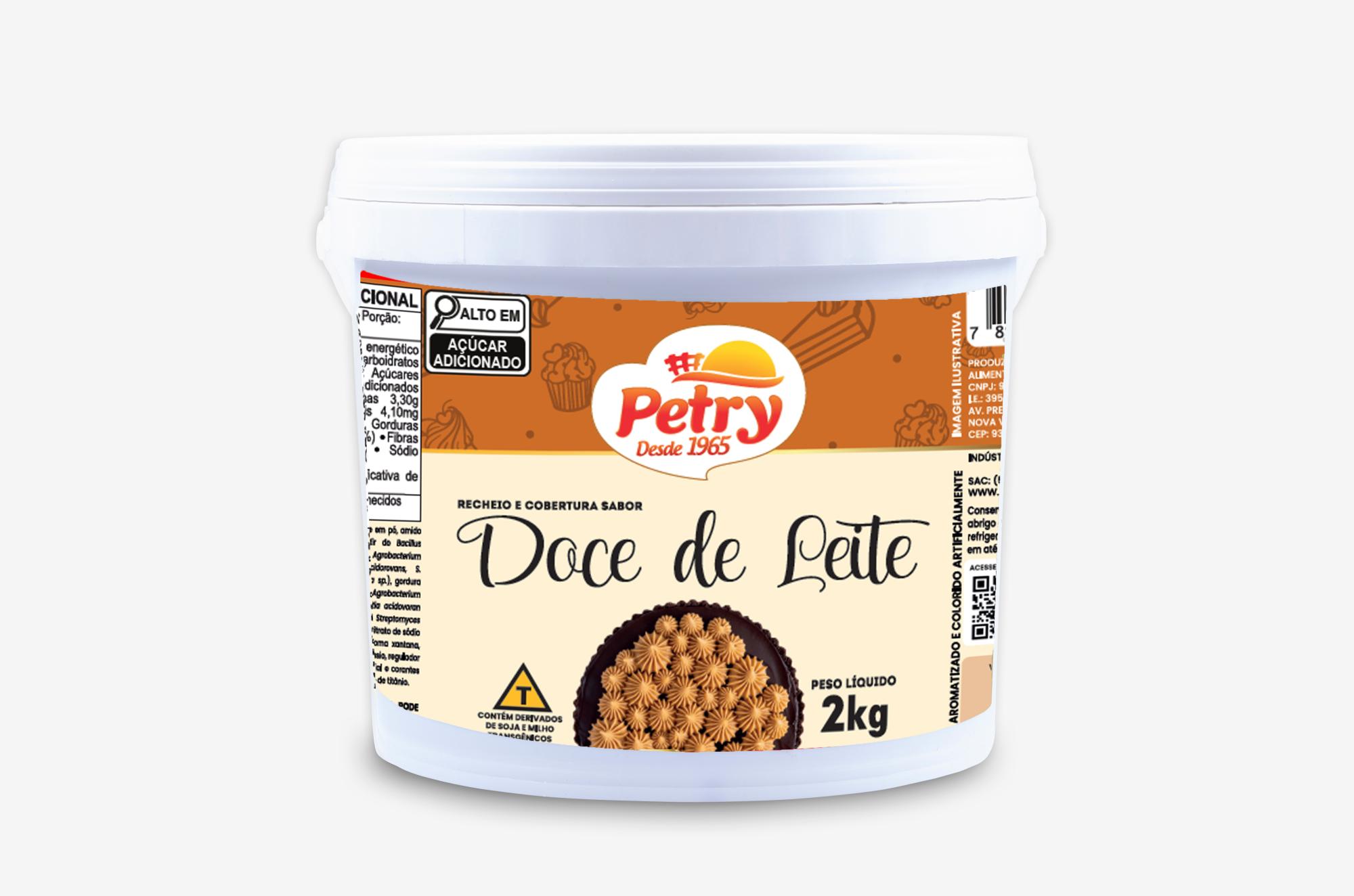 Recheio e cobertura sabor Doce de Leite Petry 2kg