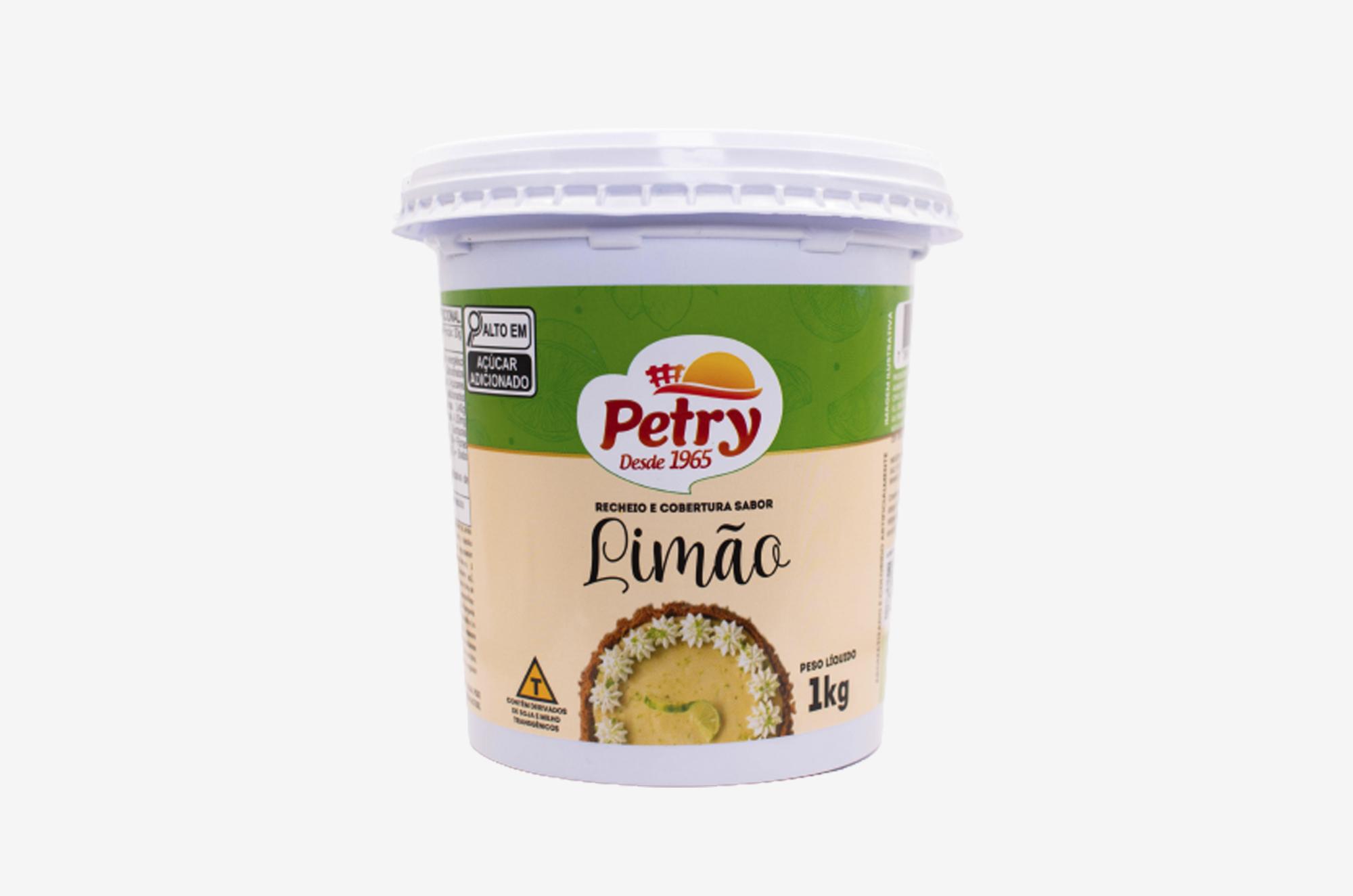 Recheio e cobertura sabor Limão Petry 1kg