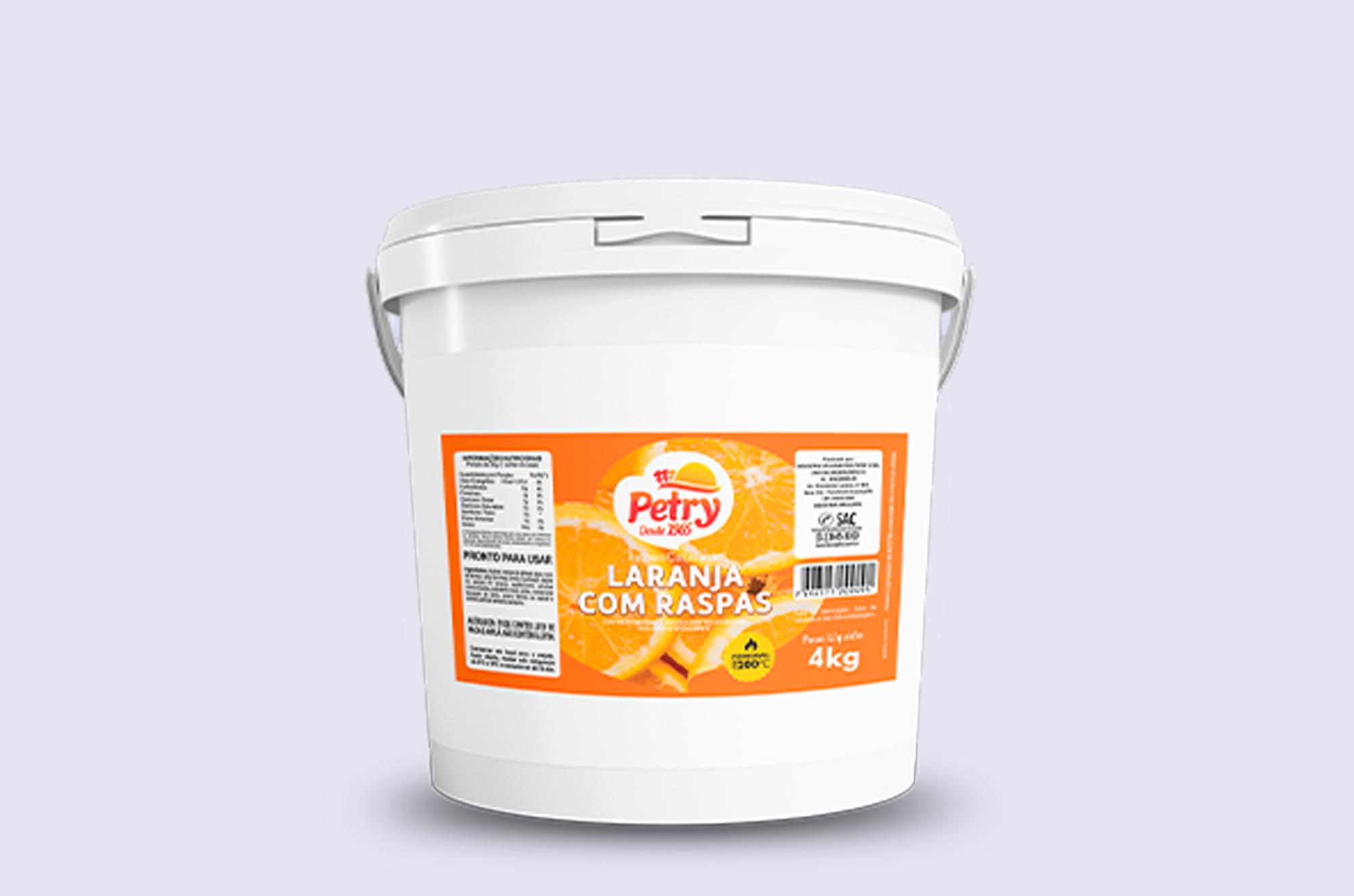 imagem de Recheio colonial de laranja com raspas Petry 4kg Forneável