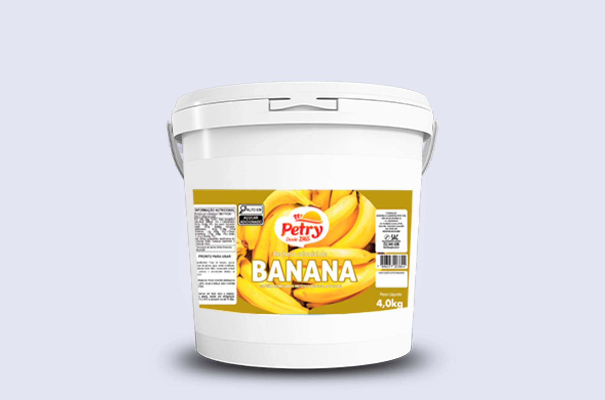 Recheio colonial de banana Petry 4kg Forneável